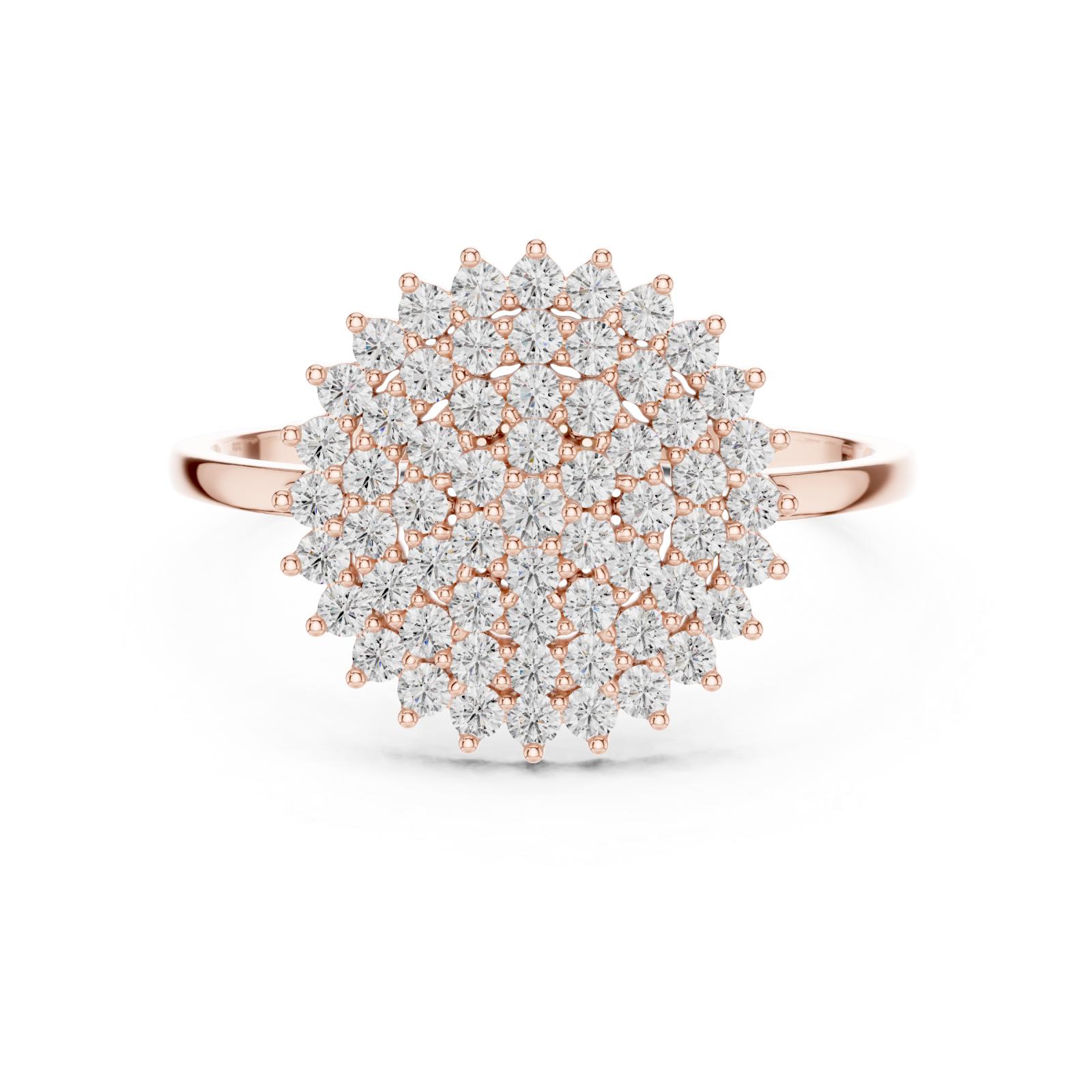  Rose Gold Opaline Radiance Ring Front View