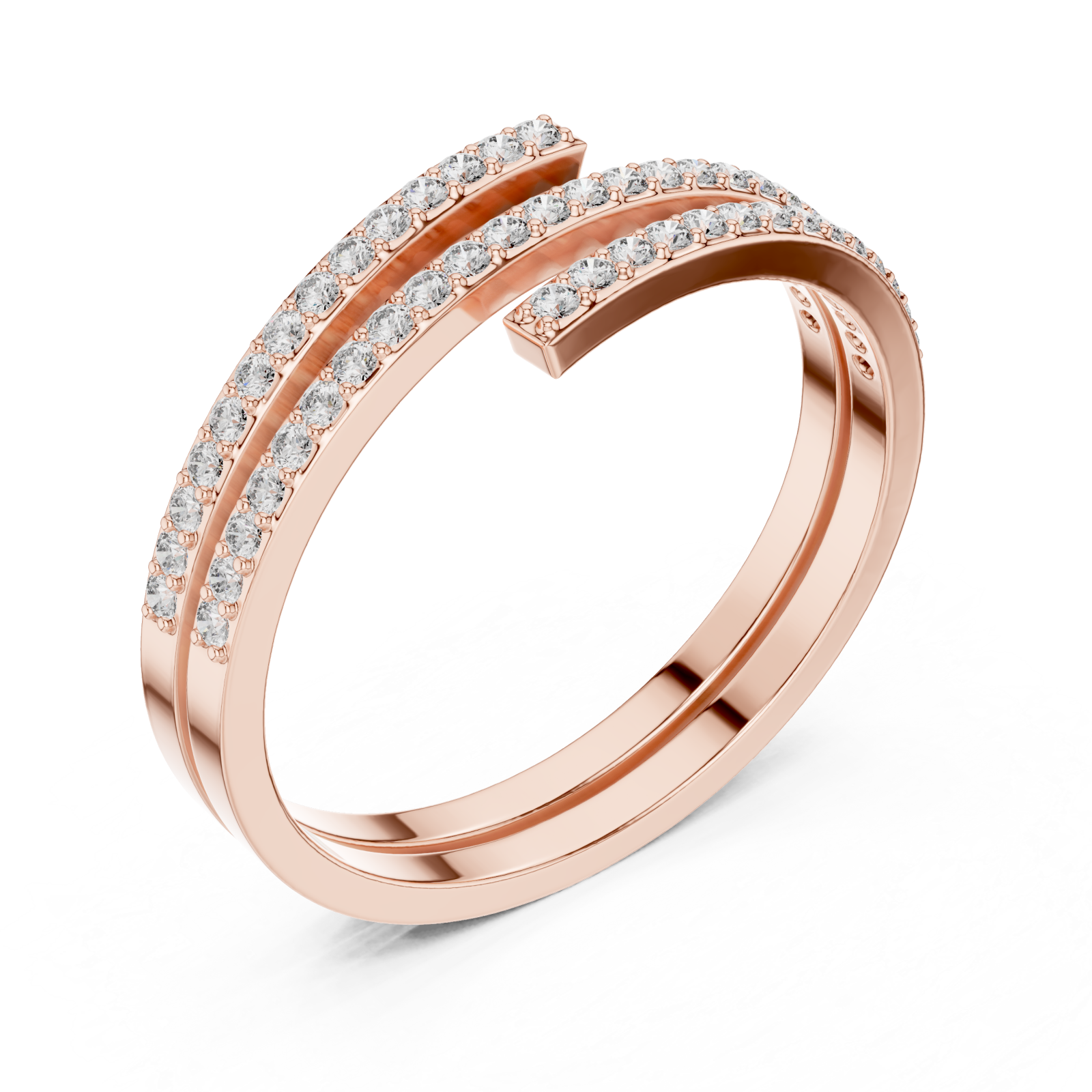  Rose Gold Twilight Glide Ring Right View