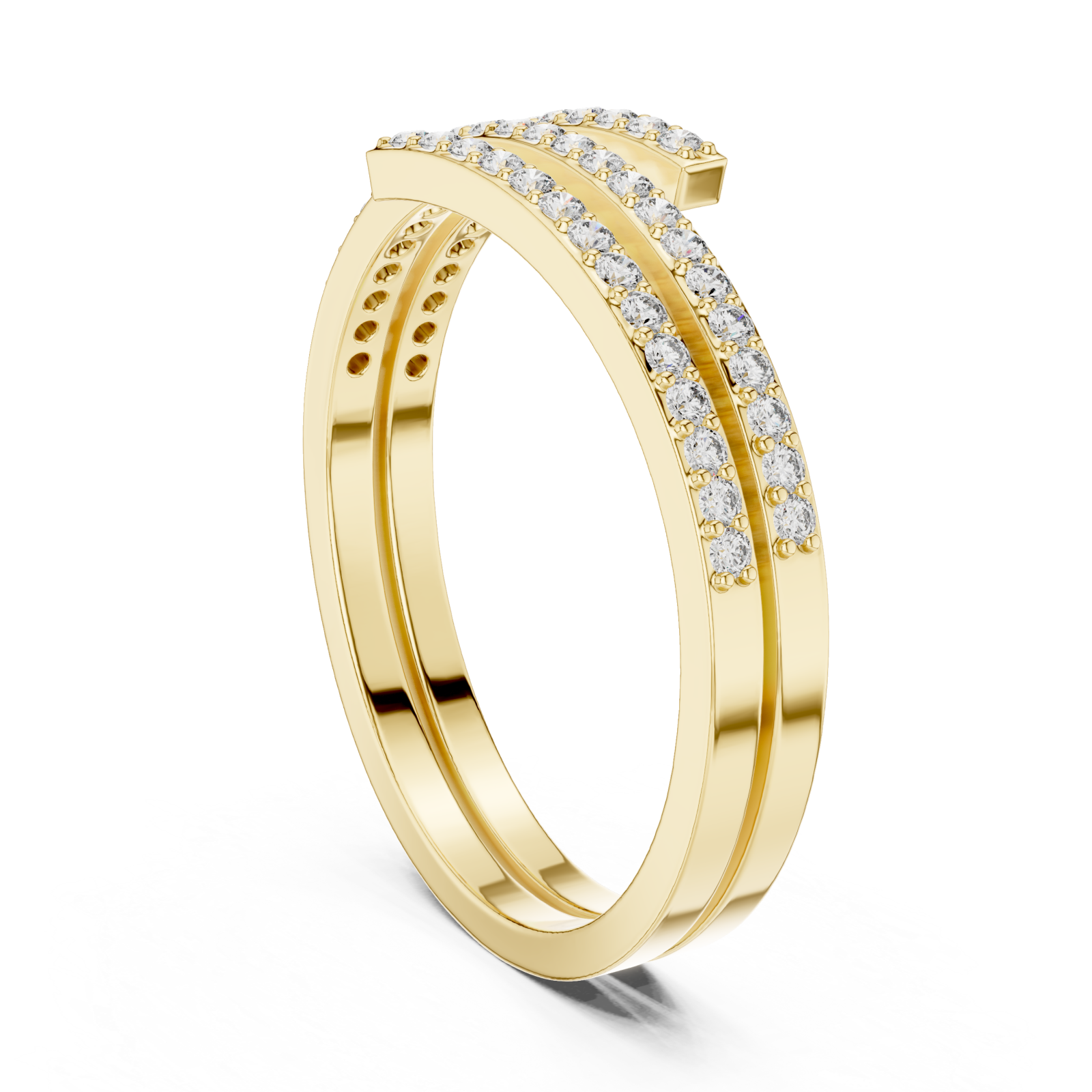  Gold Twilight Glide Ring Left View