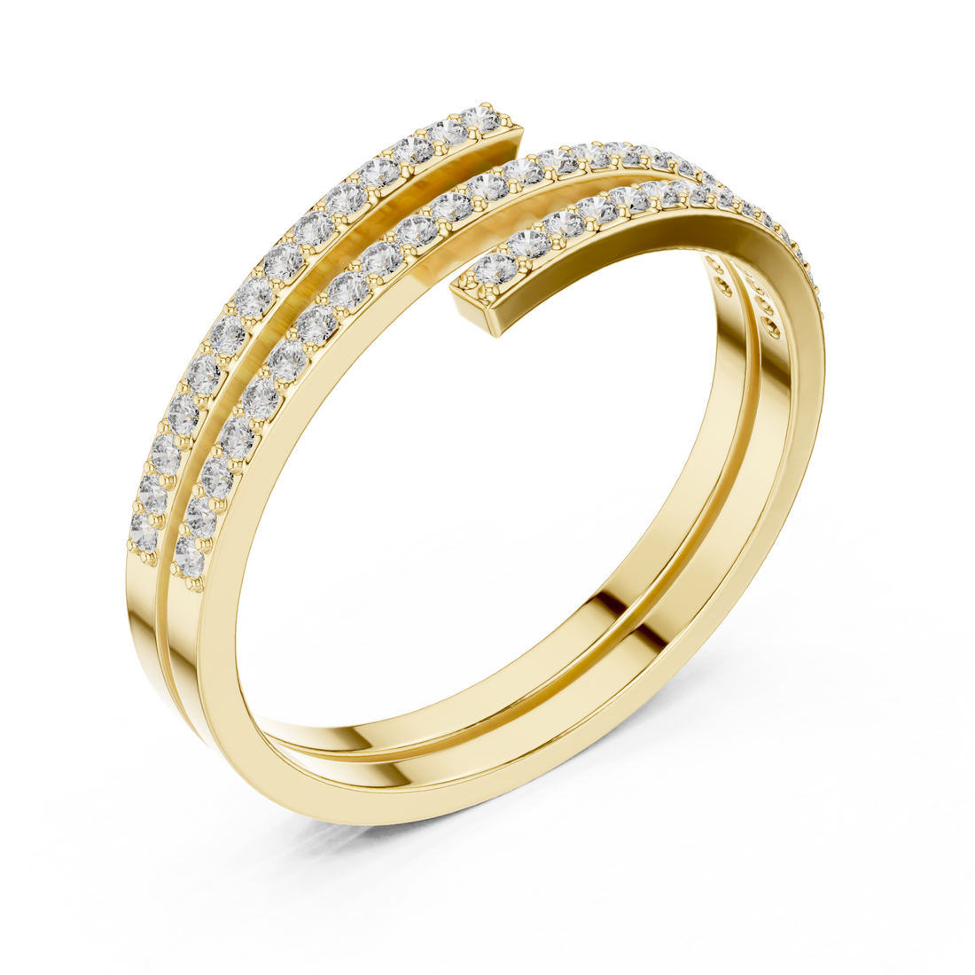 Gold Twilight Glide Ring Right View
