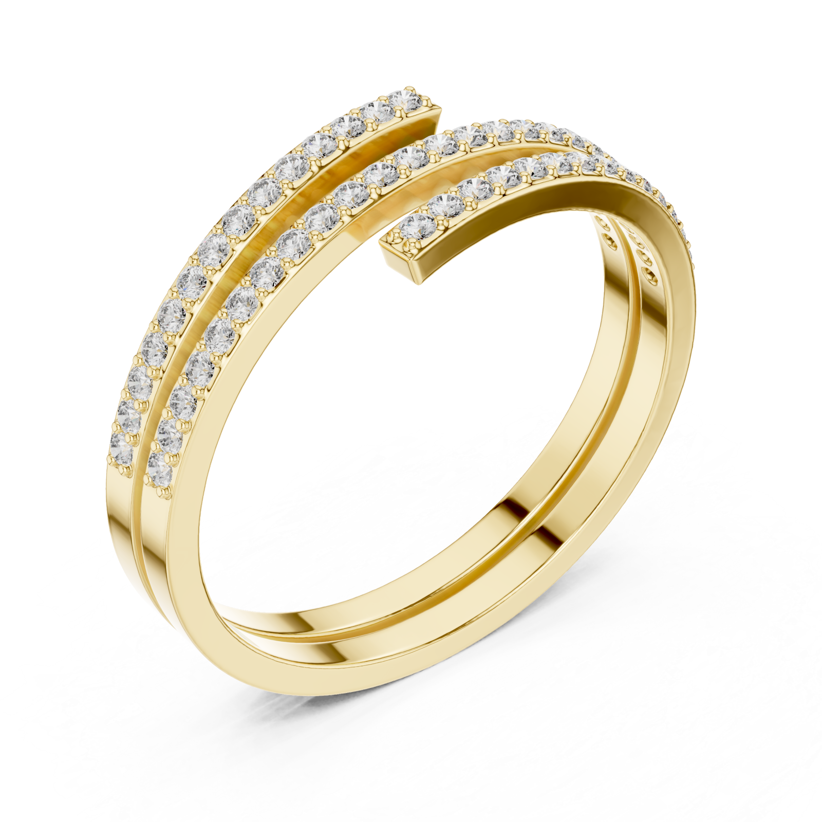 Gold Twilight Glide Ring Right View