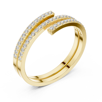 Gold Twilight Glide Ring Right View