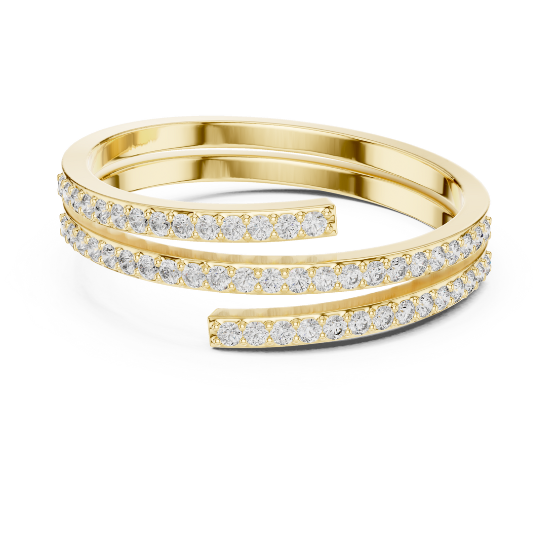 Gold Twilight Glide Ring Right View