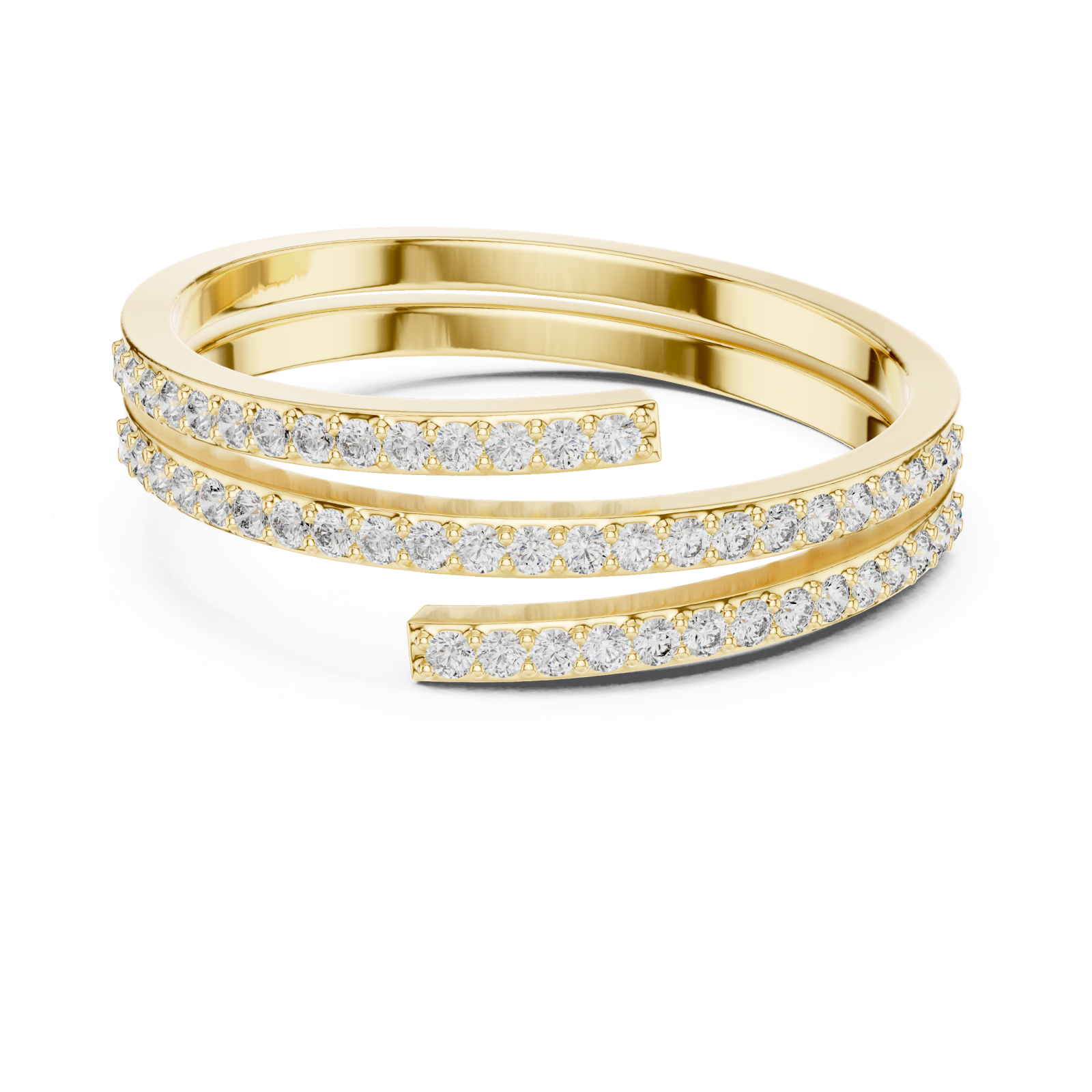  Gold Twilight Glide Ring Front View