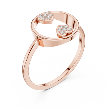  Rose Gold Elysian Embrace Ring Right View