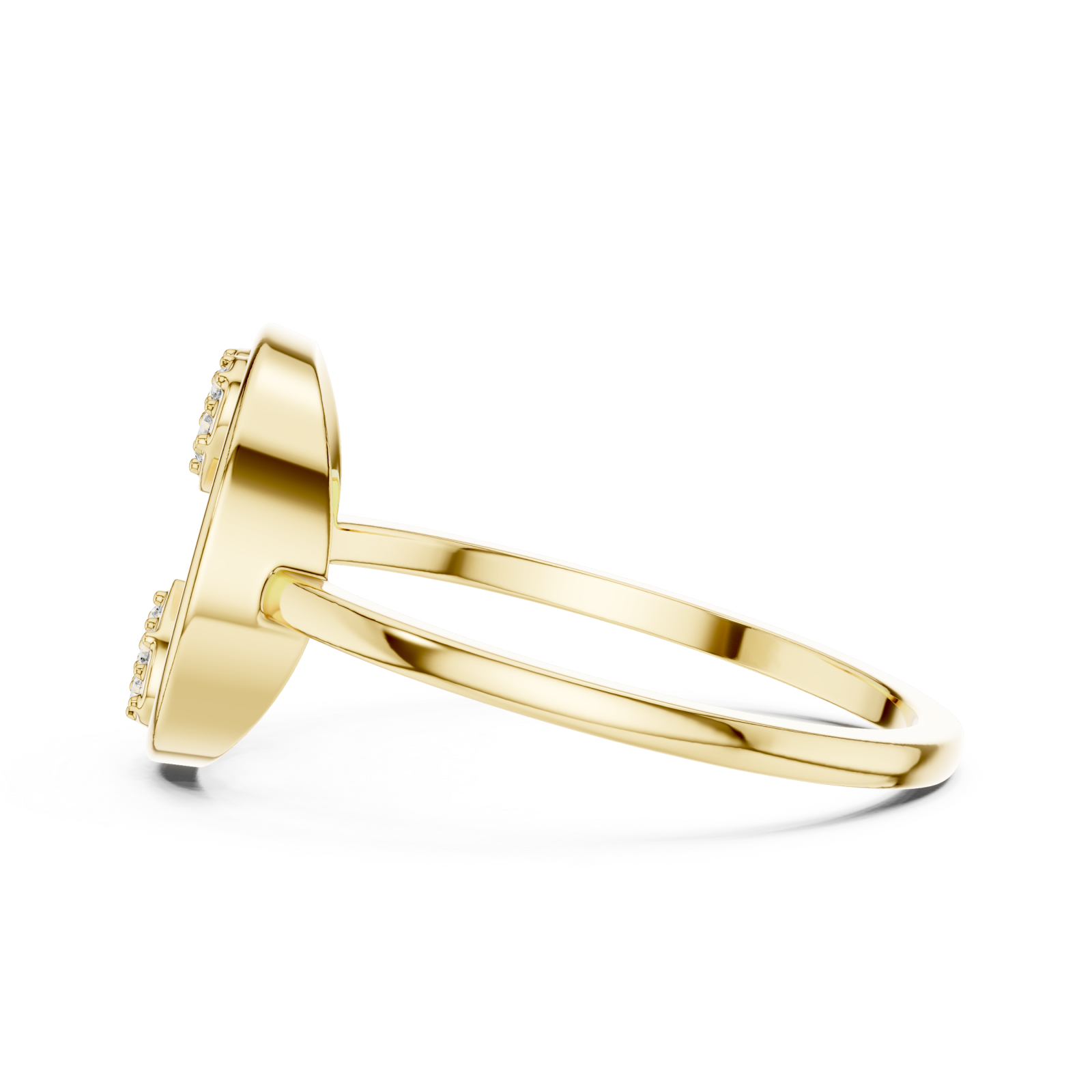  Gold Elysian Embrace Ring Side View