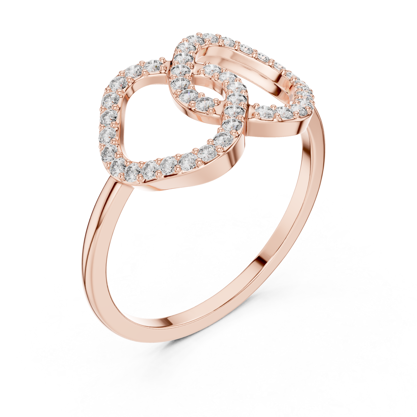  Rose Gold Eternal Embrace Ring Right View