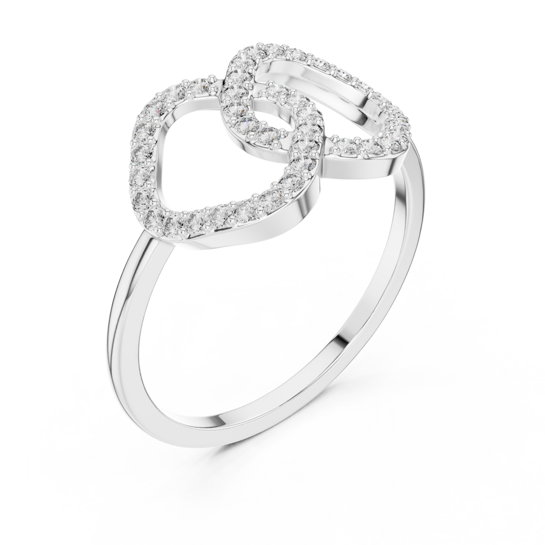  White Gold Eternal Embrace Ring Right View