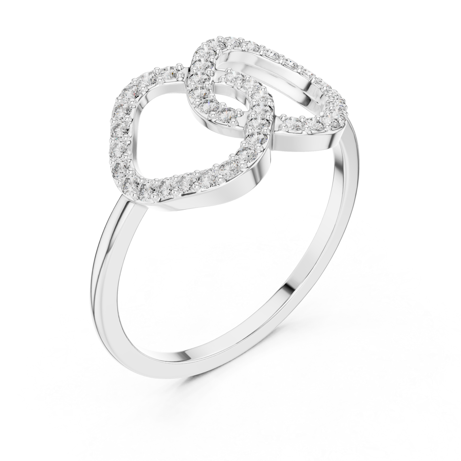  White Gold Eternal Embrace Ring Right View