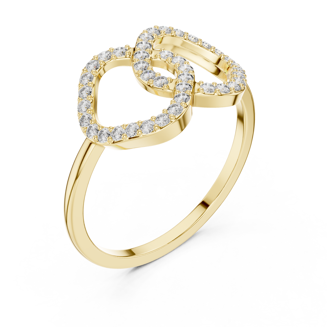Gold Eternal Embrace Ring Right View
