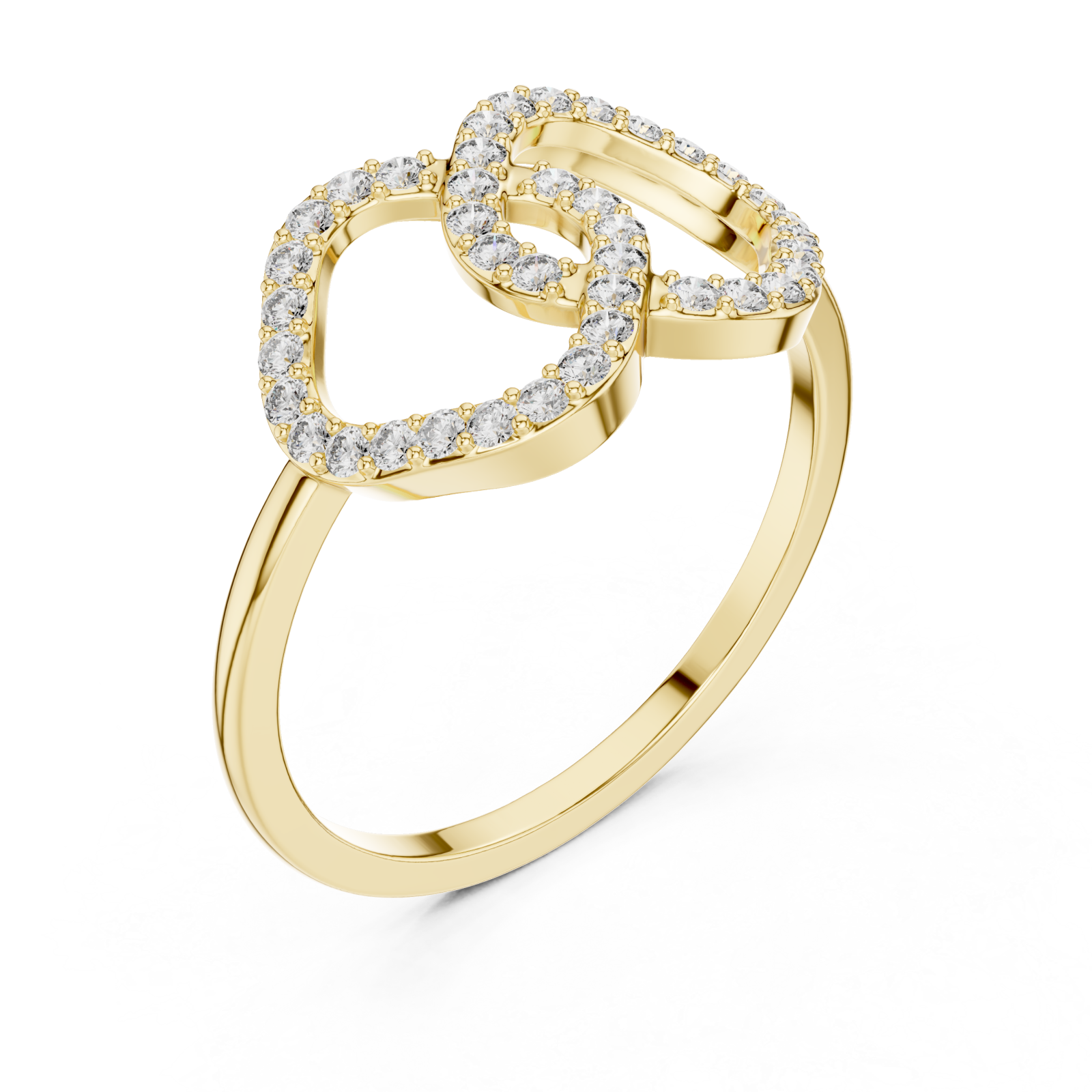 Gold Eternal Embrace Ring Right View
