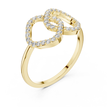 Gold Eternal Embrace Ring Right View