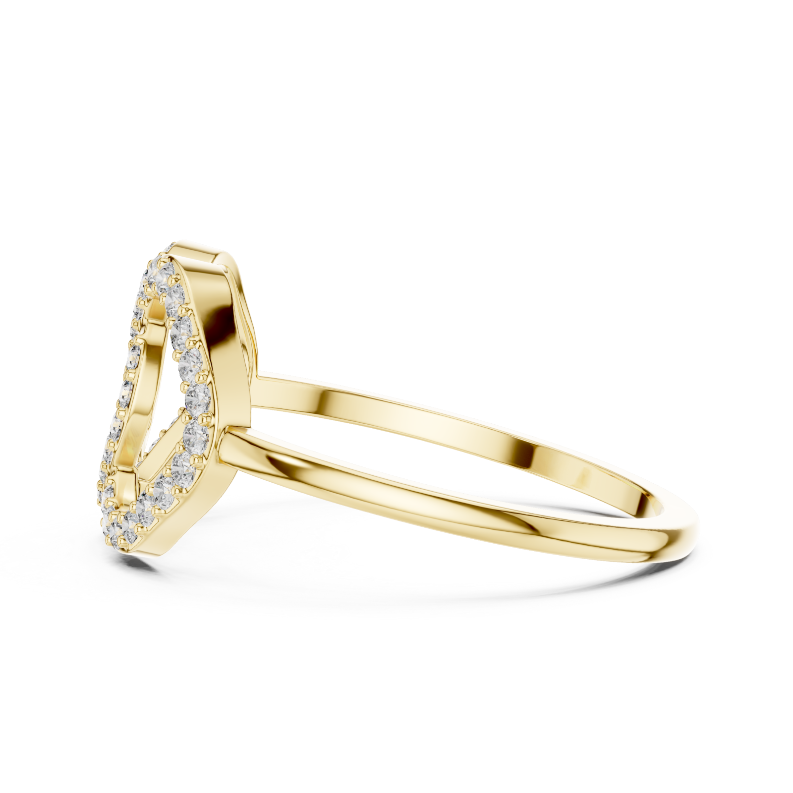  Gold Eternal Embrace Ring Side View