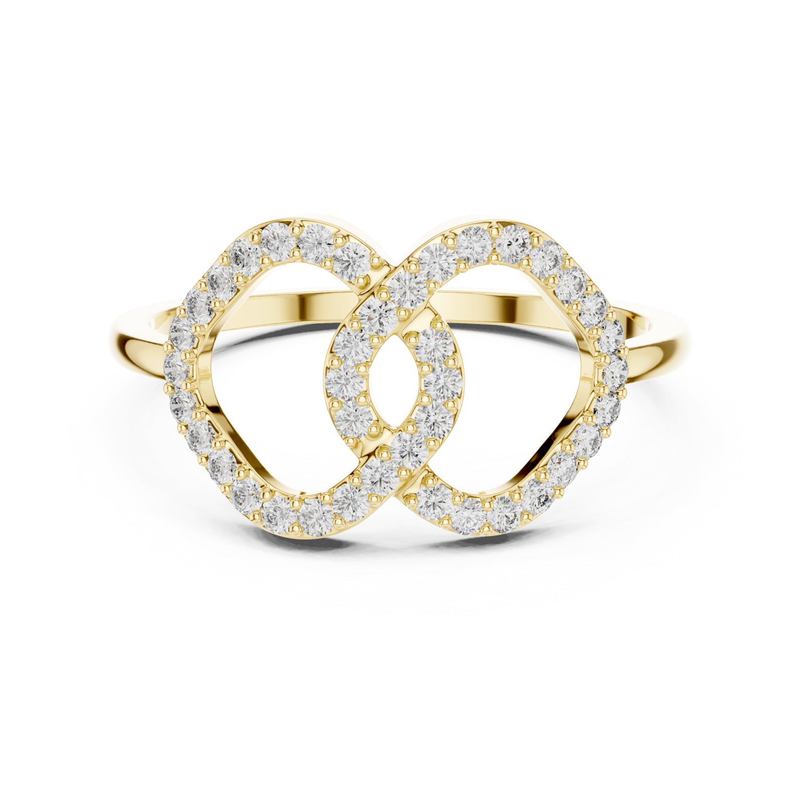  Gold Eternal Embrace Ring Front View