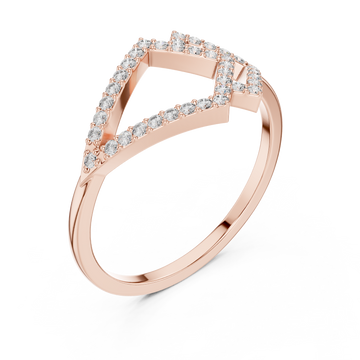  Rose Gold Vista Crown Ring Right View