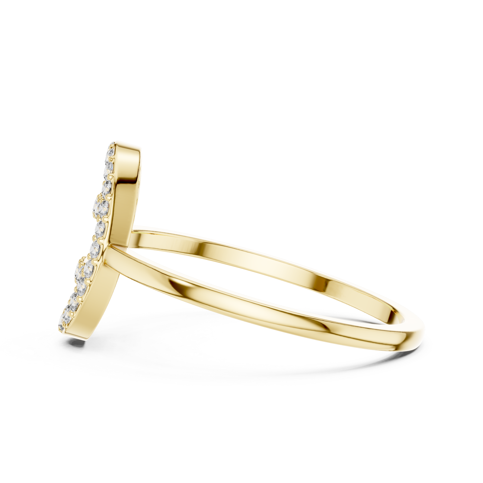  Gold Opaline Crest Ring Side View