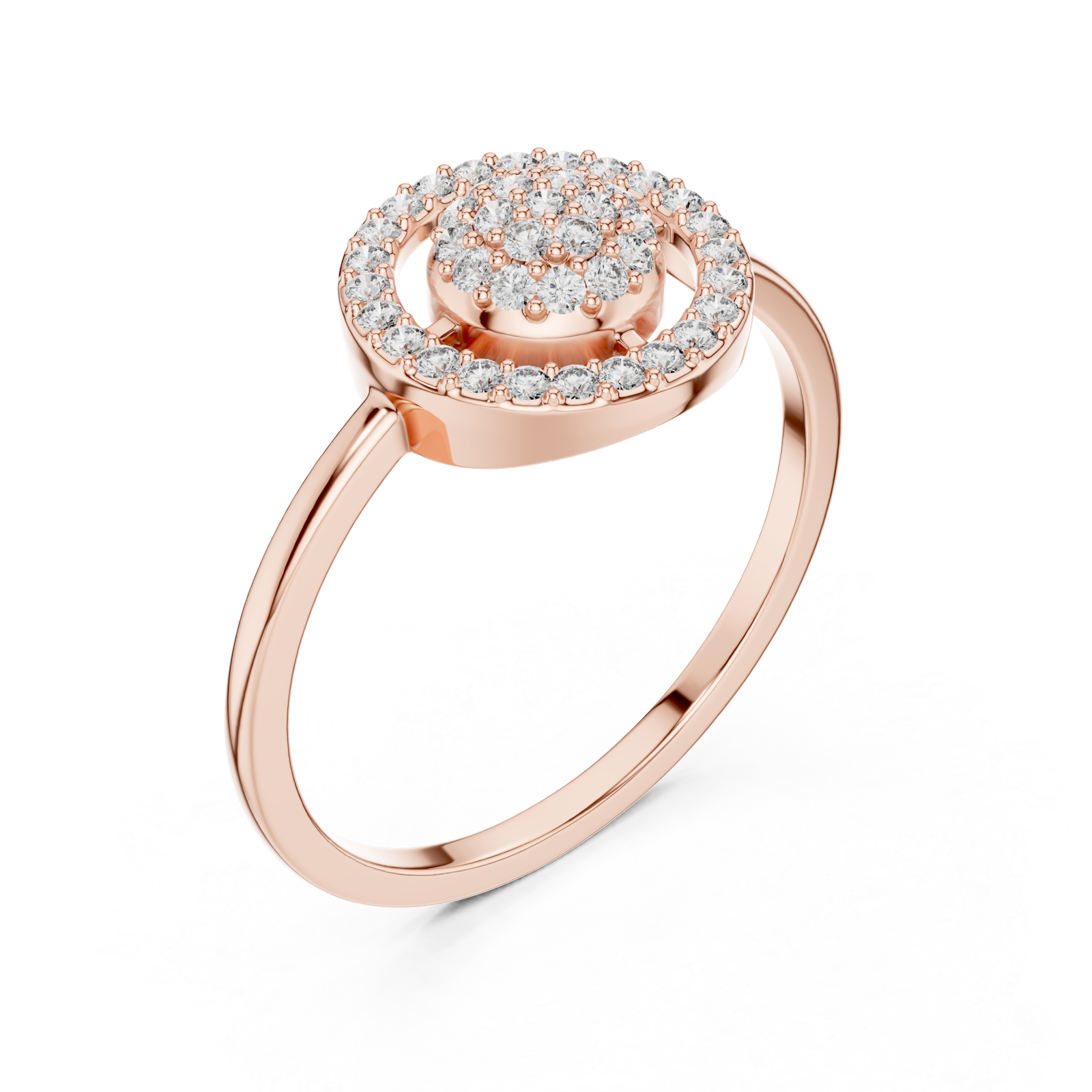 Rose Gold Twilight Bloom Ring Right View