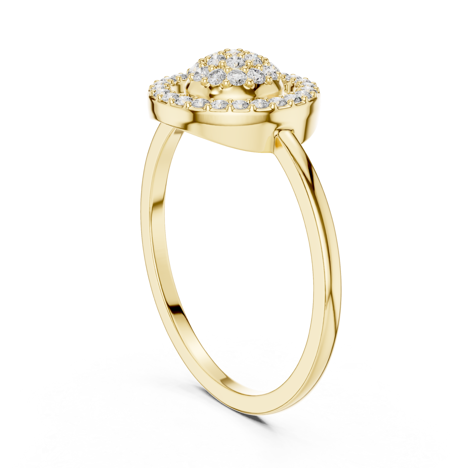 Gold Twilight Bloom Ring Left View