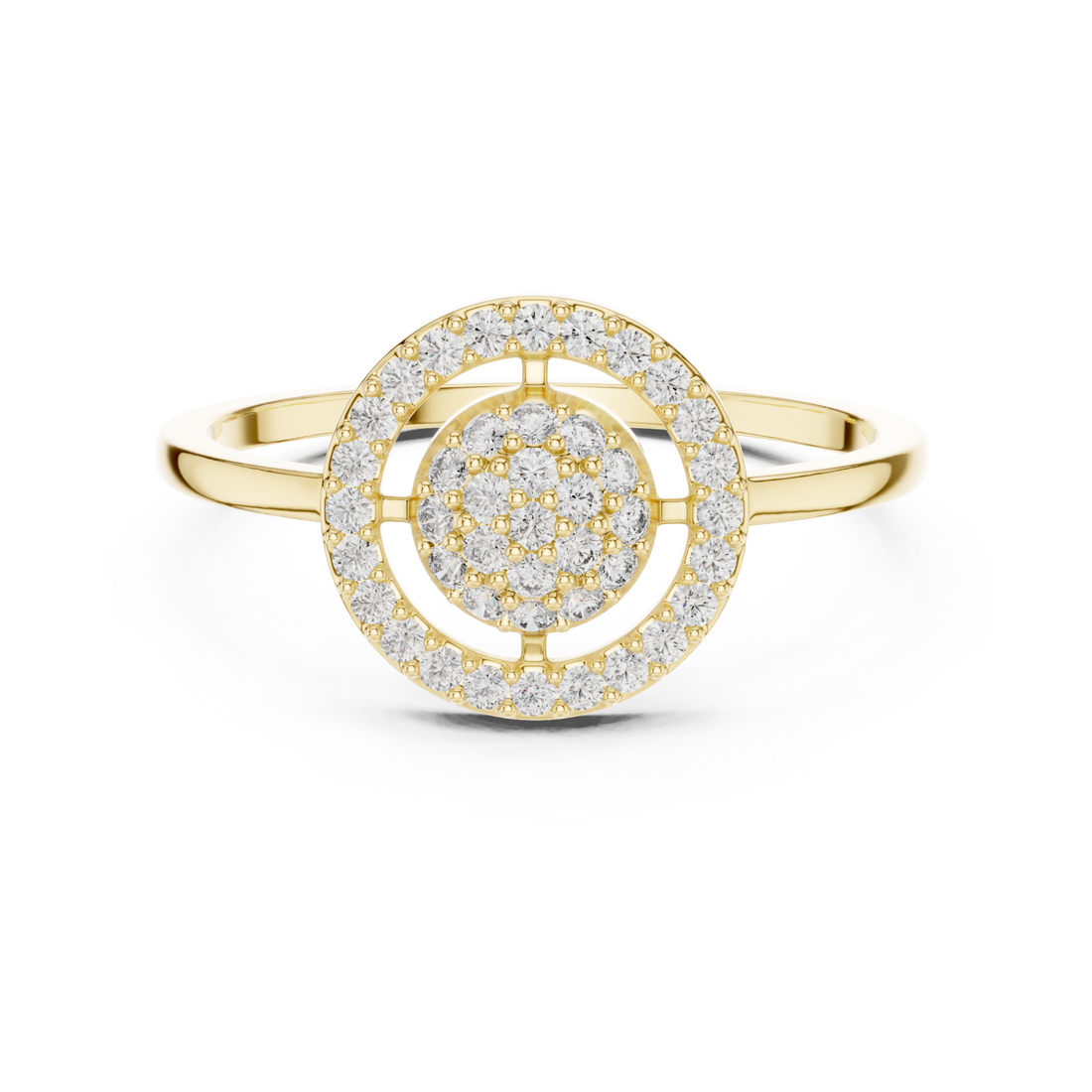Gold Twilight Bloom Ring Right View