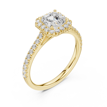 Gold The Graceful Halo Embrace Ring Right View