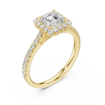Gold Celestial Harmony Halo Band Ring Right View