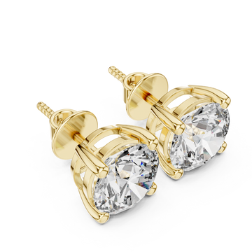 Gold Pure Radiance Stud Earrings Right View