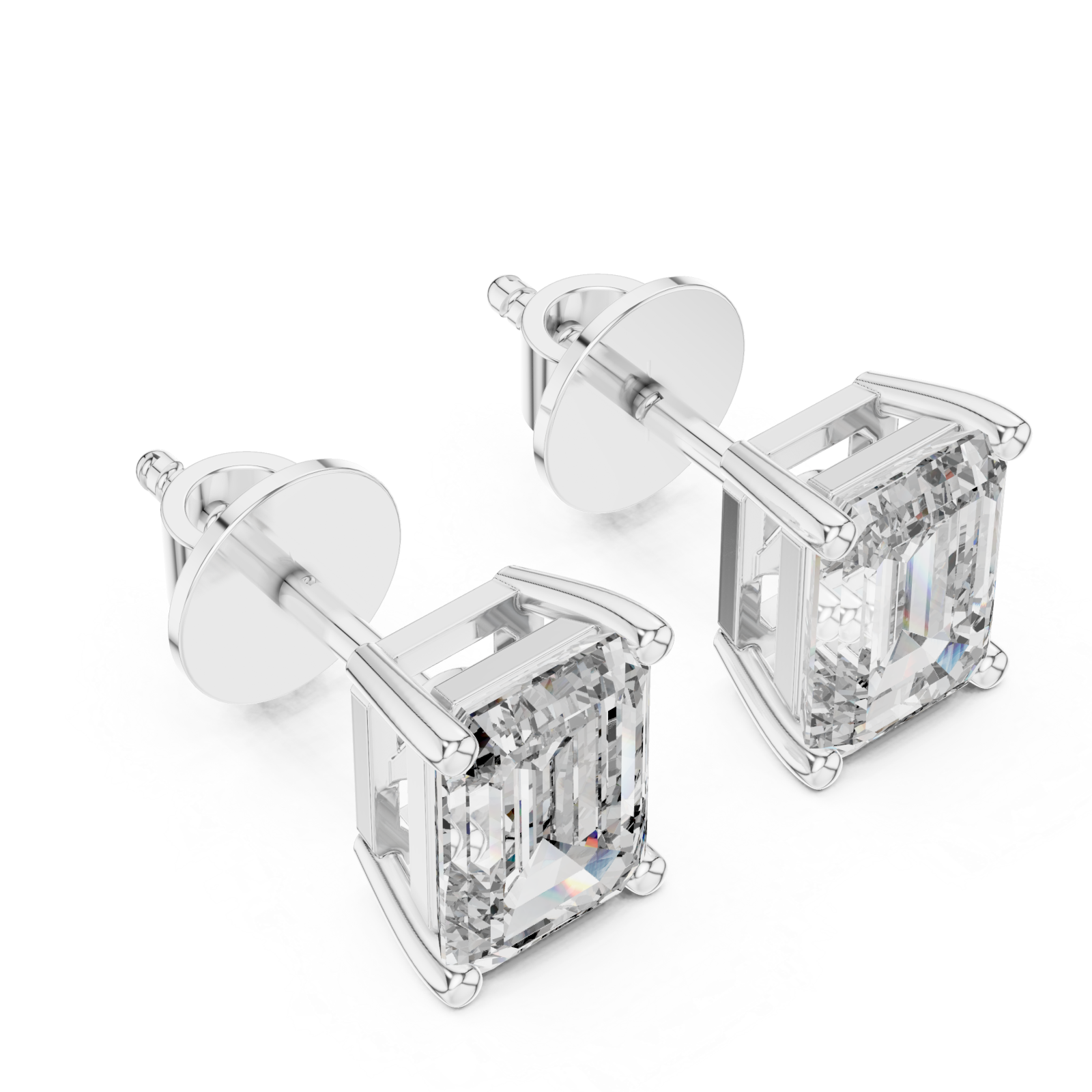  White Gold Sophia Grace Stud Earrings Right View