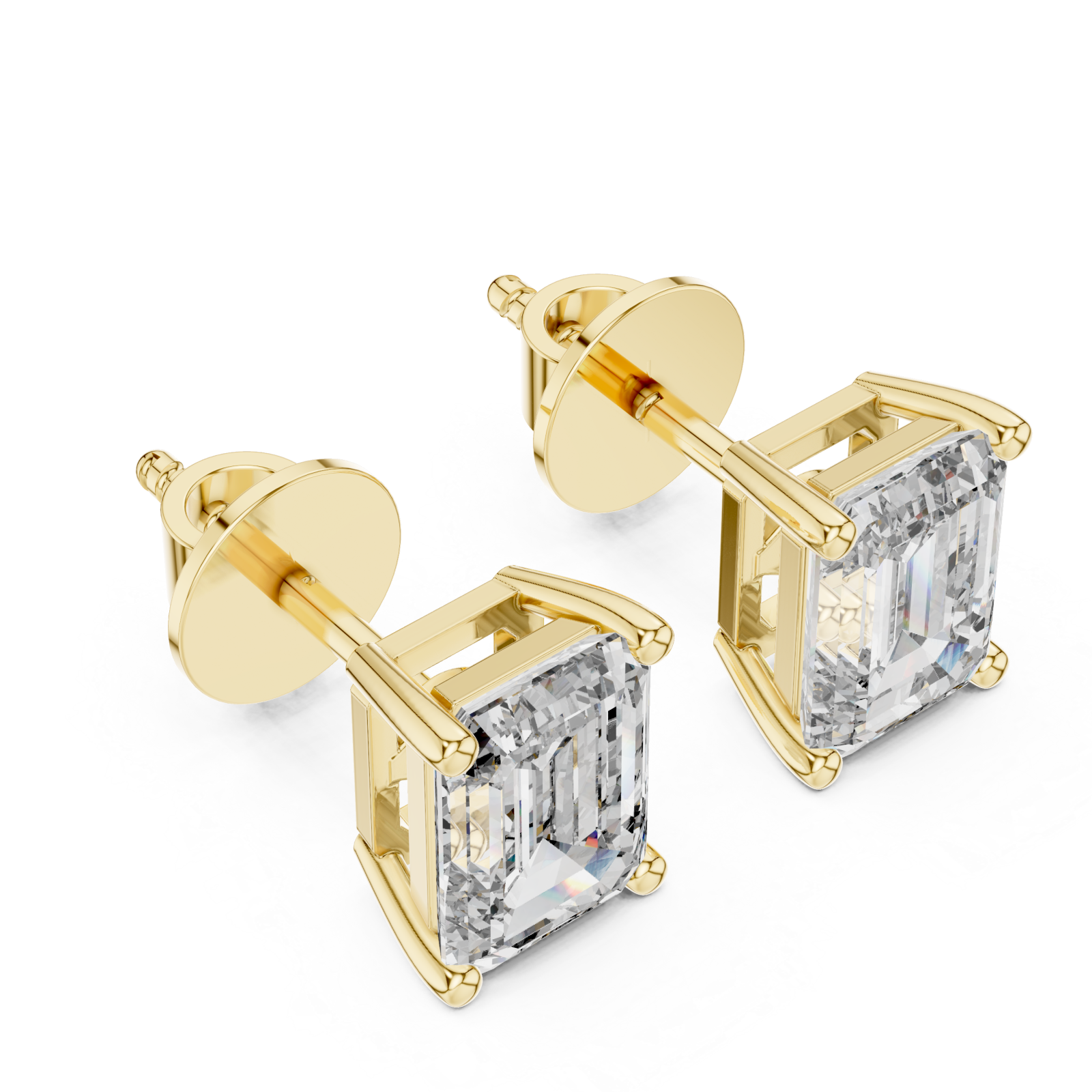 Gold Sophia Grace Stud Earrings Right View