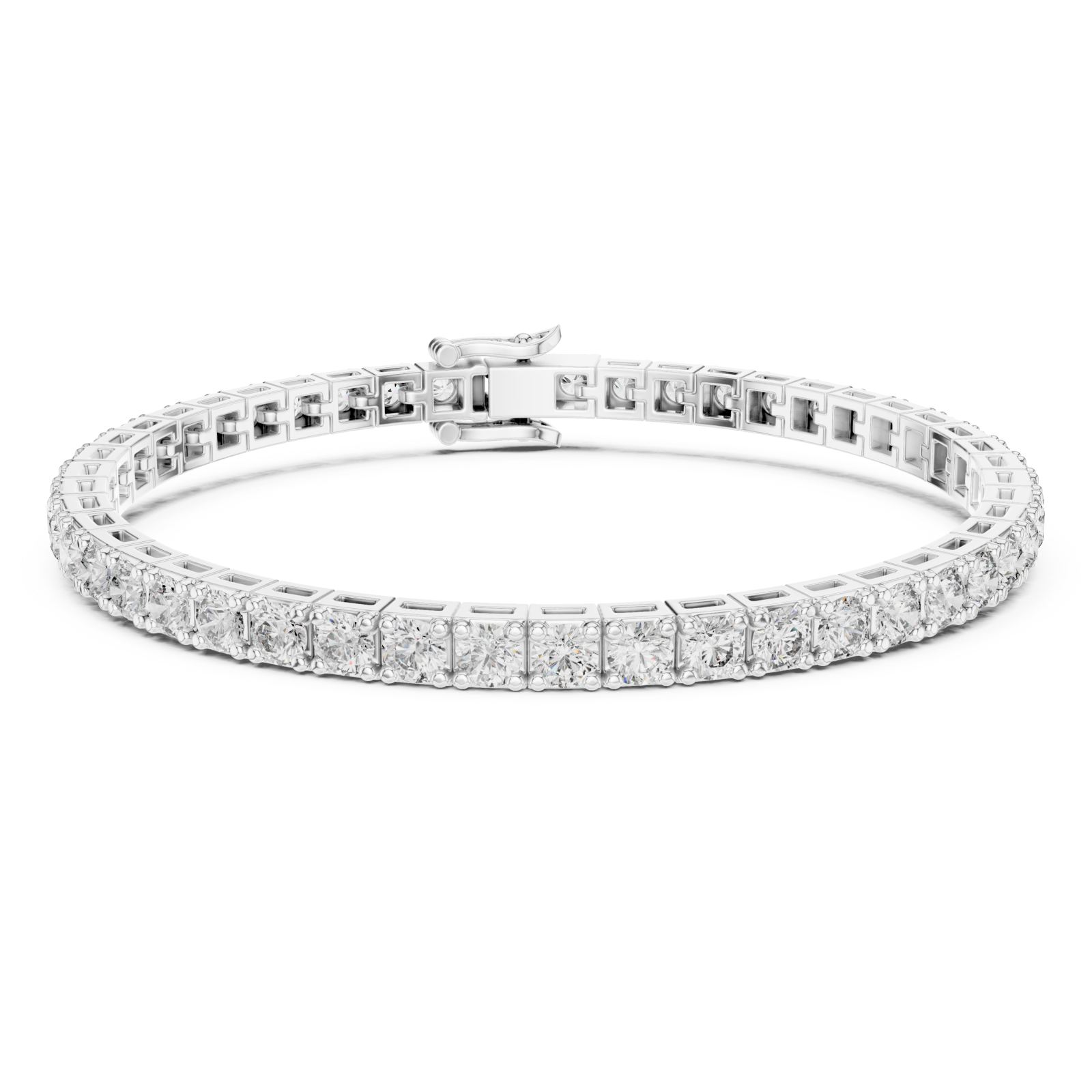  White Gold Celestial Radiance Charm Bracelet Right View