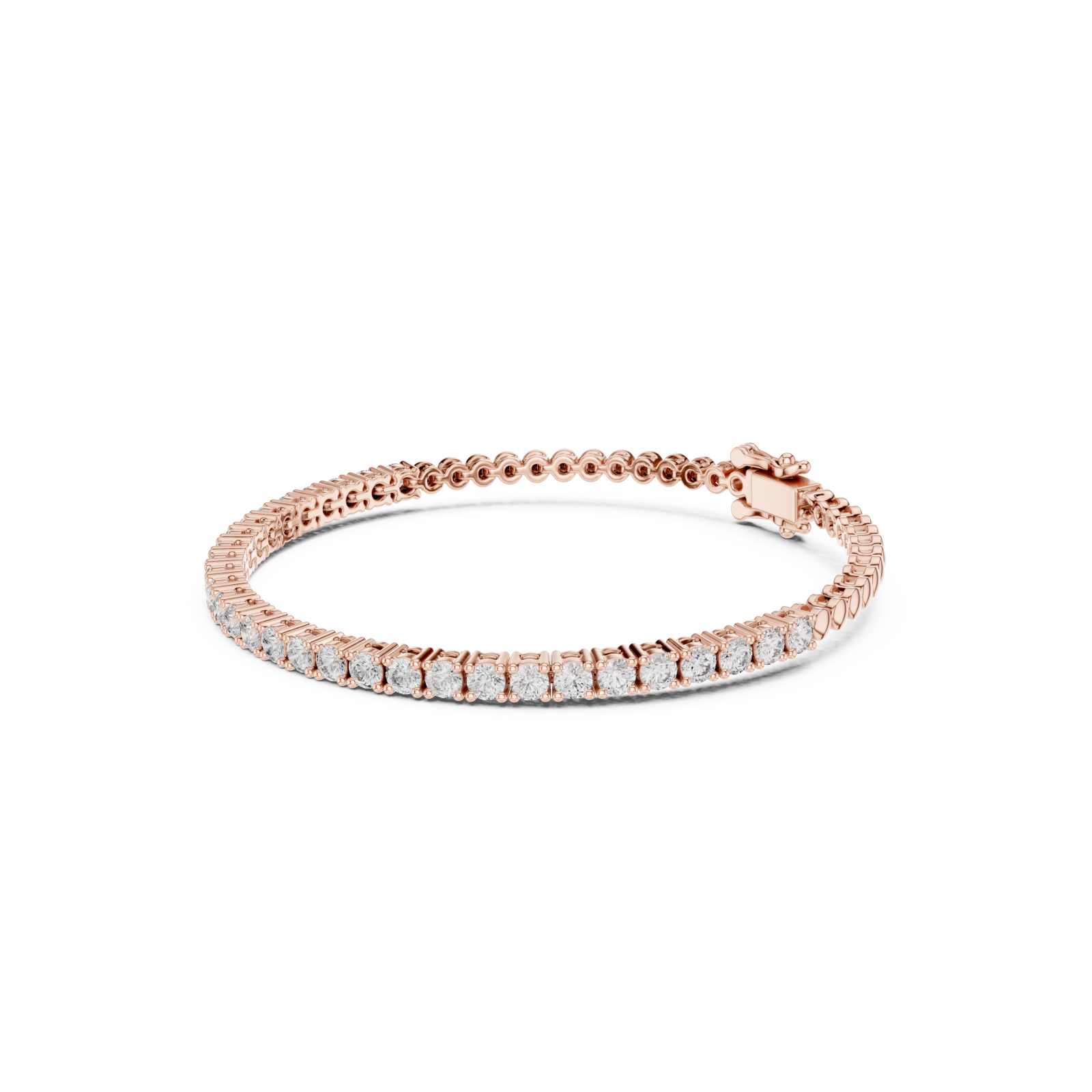  Rose Gold Twilight Embrace Sparkle Bracelet Left View