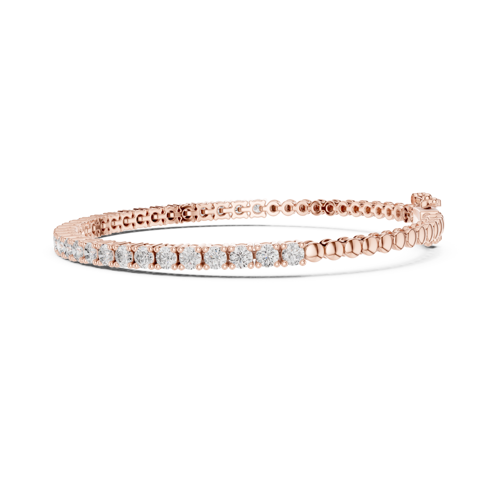  Rose Gold Twilight Embrace Sparkle Bracelet Side View