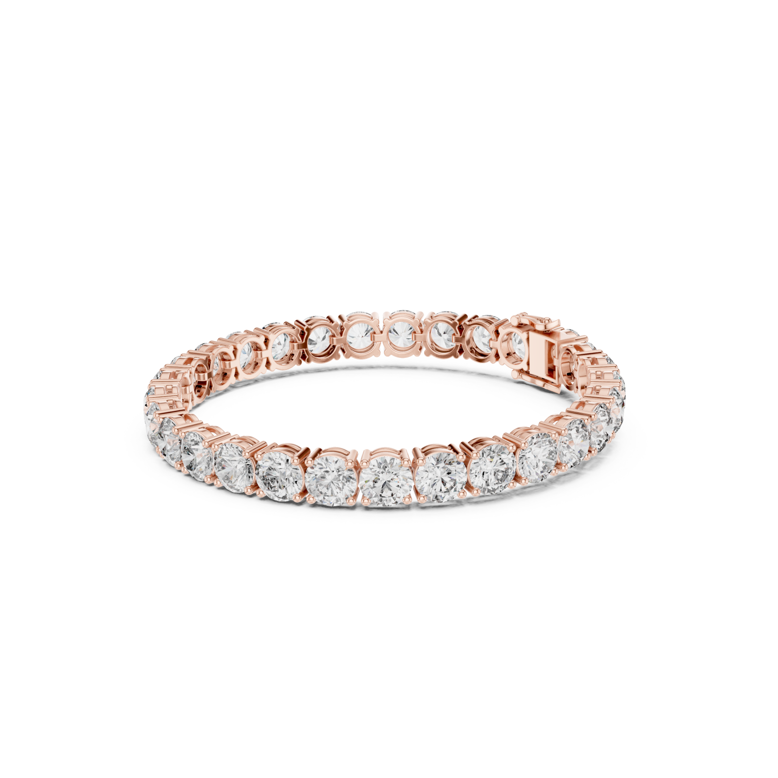  Rose Gold Luminous Grandeur Harmony Bangle Left View
