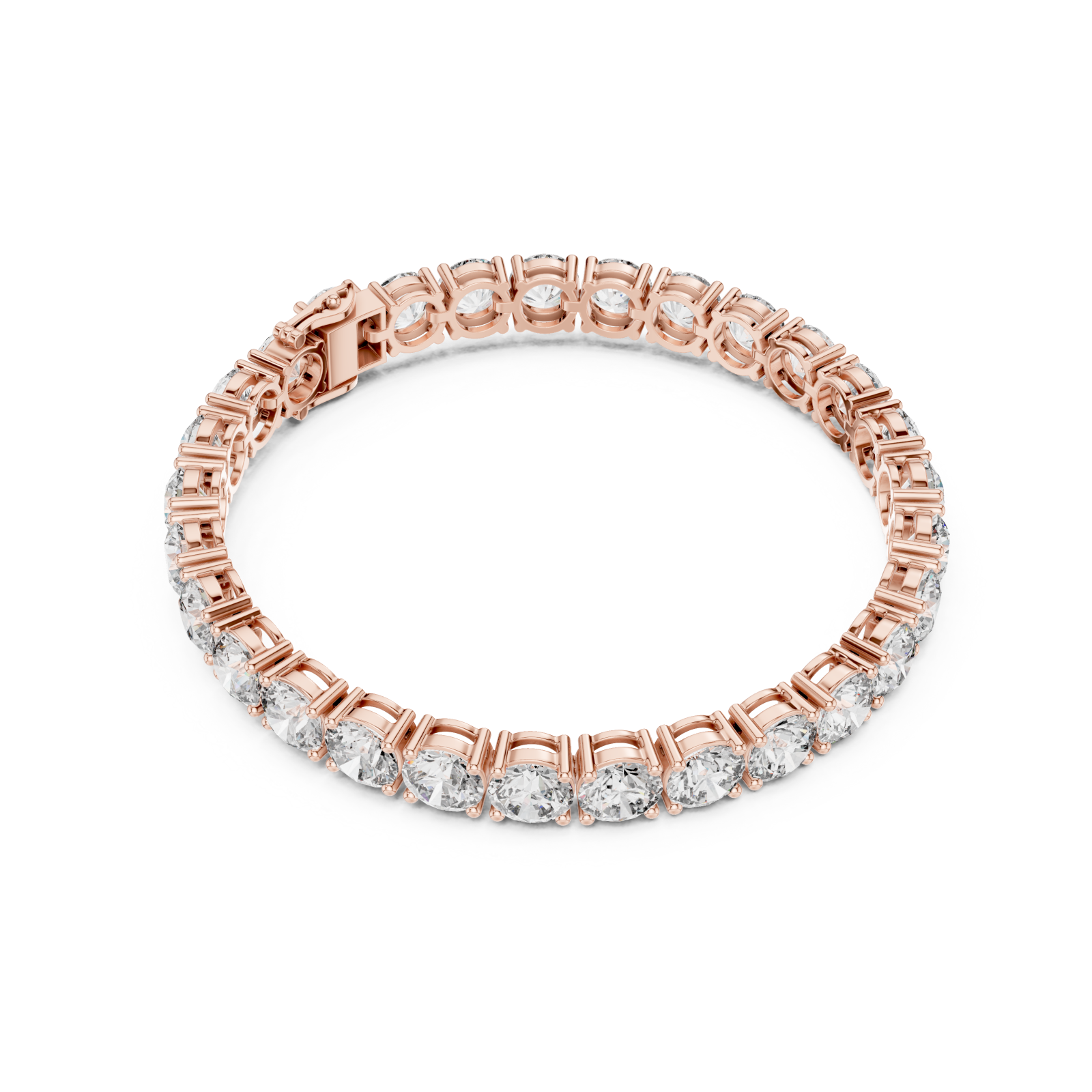  Rose Gold Luminous Grandeur Harmony Bangle Front View