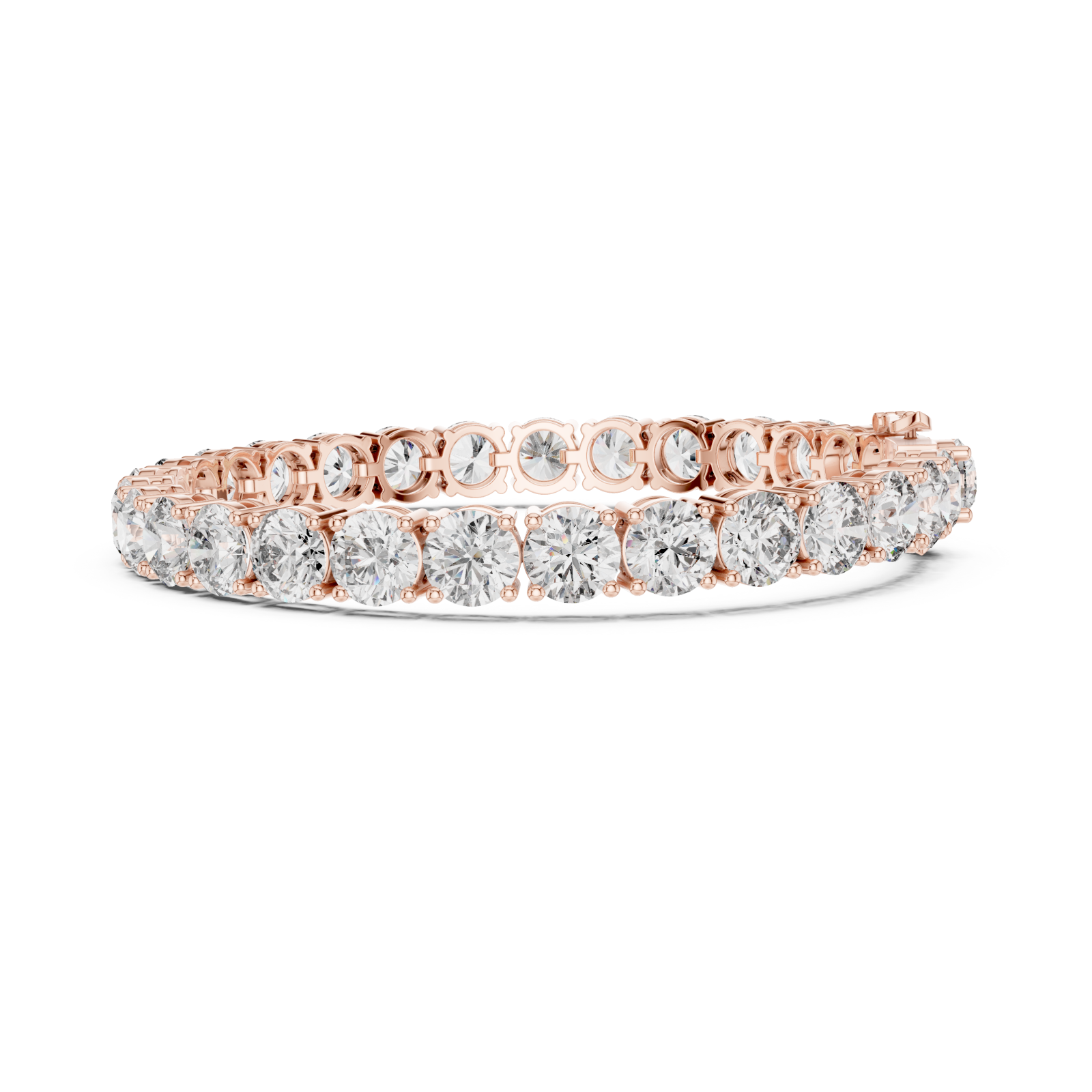  Rose Gold Luminous Grandeur Harmony Bangle Side View