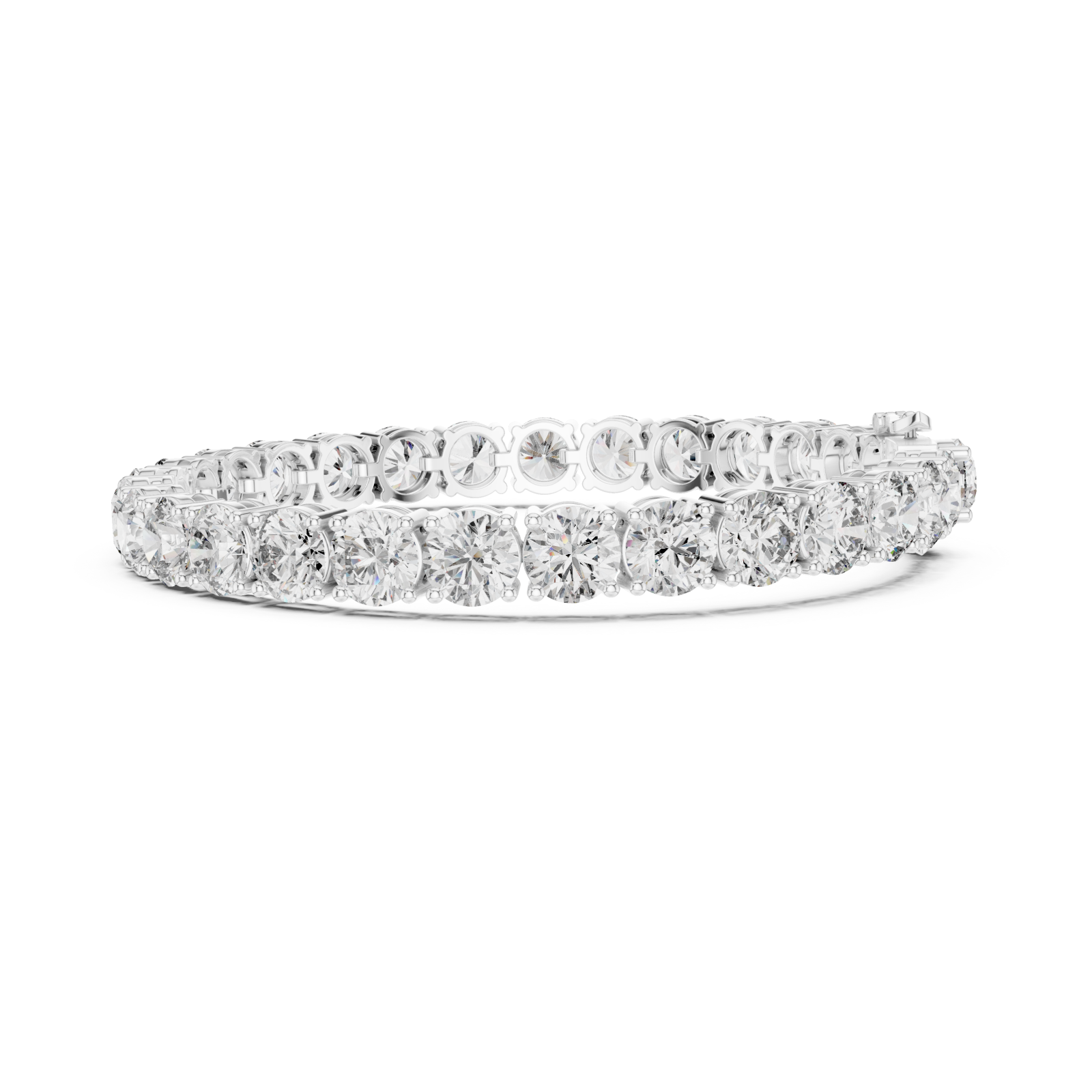  White Gold Luminous Grandeur Harmony Bangle Side View