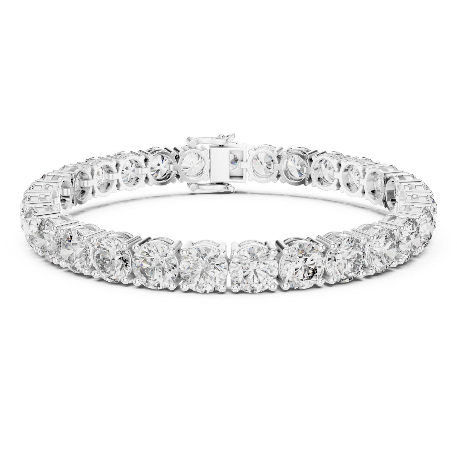  White Gold Luminous Grandeur Harmony Bangle Right View