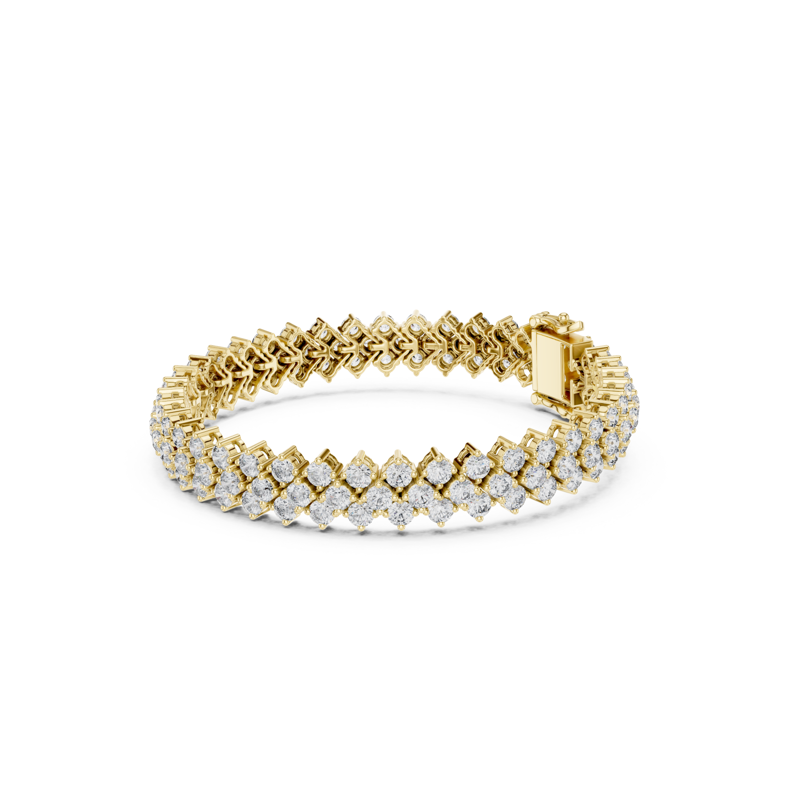  Gold Eternal Grace Layered Sparkle Bracelet Left View