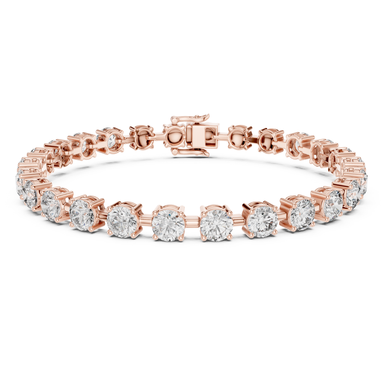  Rose Gold Eternal Glow Tennis Lineage Bracelet Right View