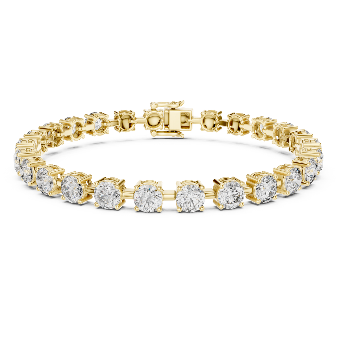 Gold Eternal Glow Tennis Lineage Bracelet Right View