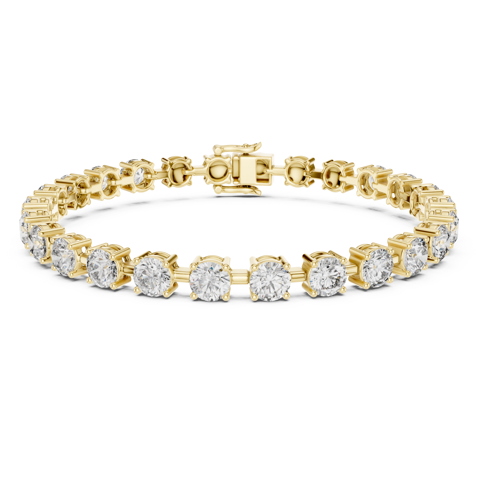 Gold Eternal Glow Tennis Lineage Bracelet Right View