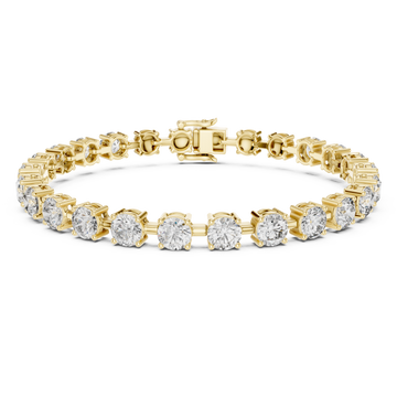Gold Eternal Glow Tennis Lineage Bracelet Right View