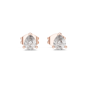  Rose Gold Pure Grace Petite Stud Earrings Front View