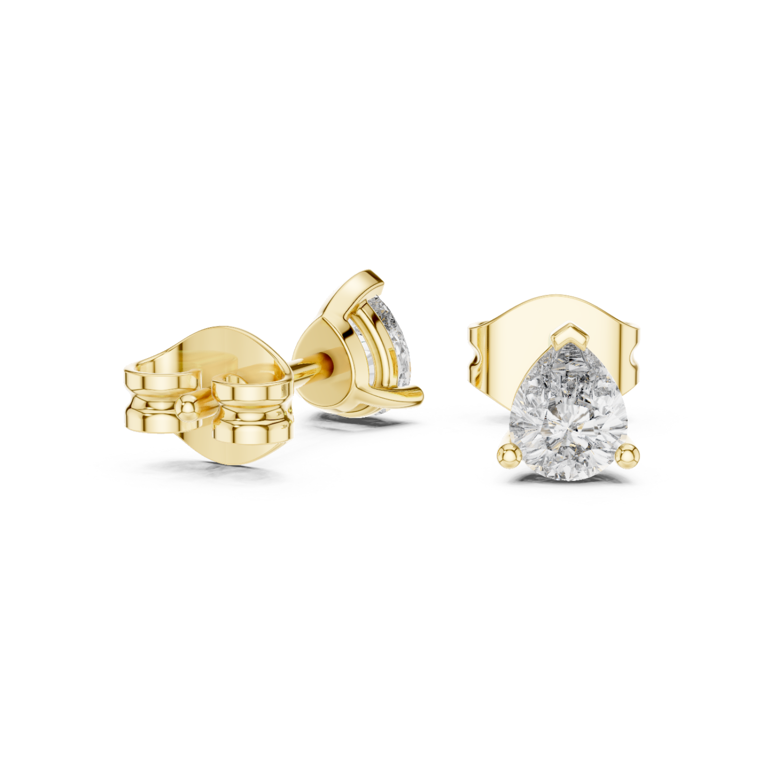  Gold Pure Grace Petite Stud Earrings Left View