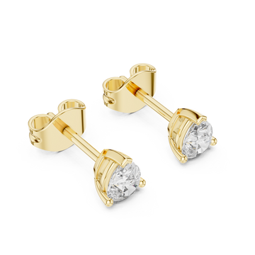 Gold Pure Grace Petite Stud Earrings Right View