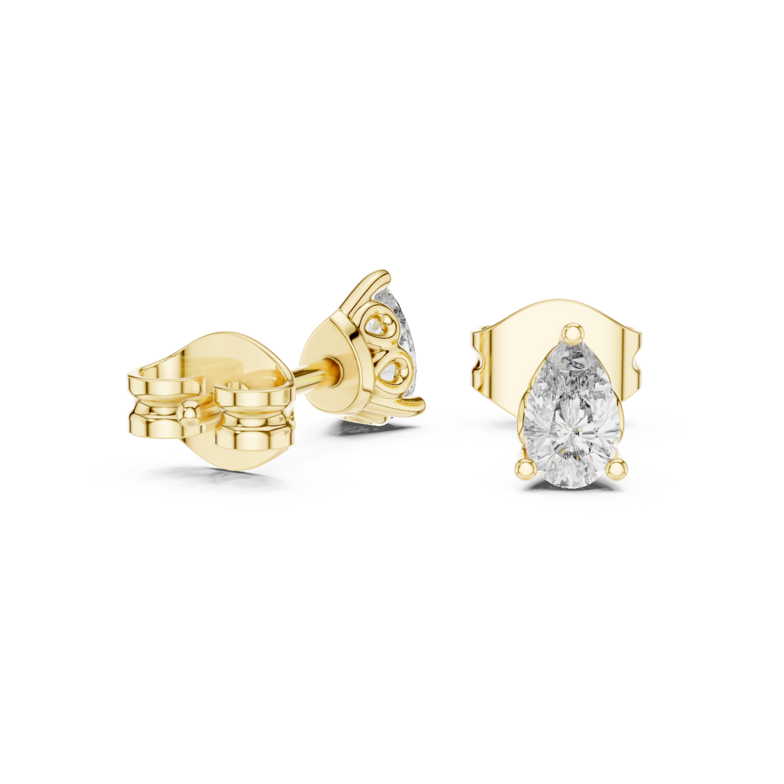  Gold Pure Reflection Studs Left View