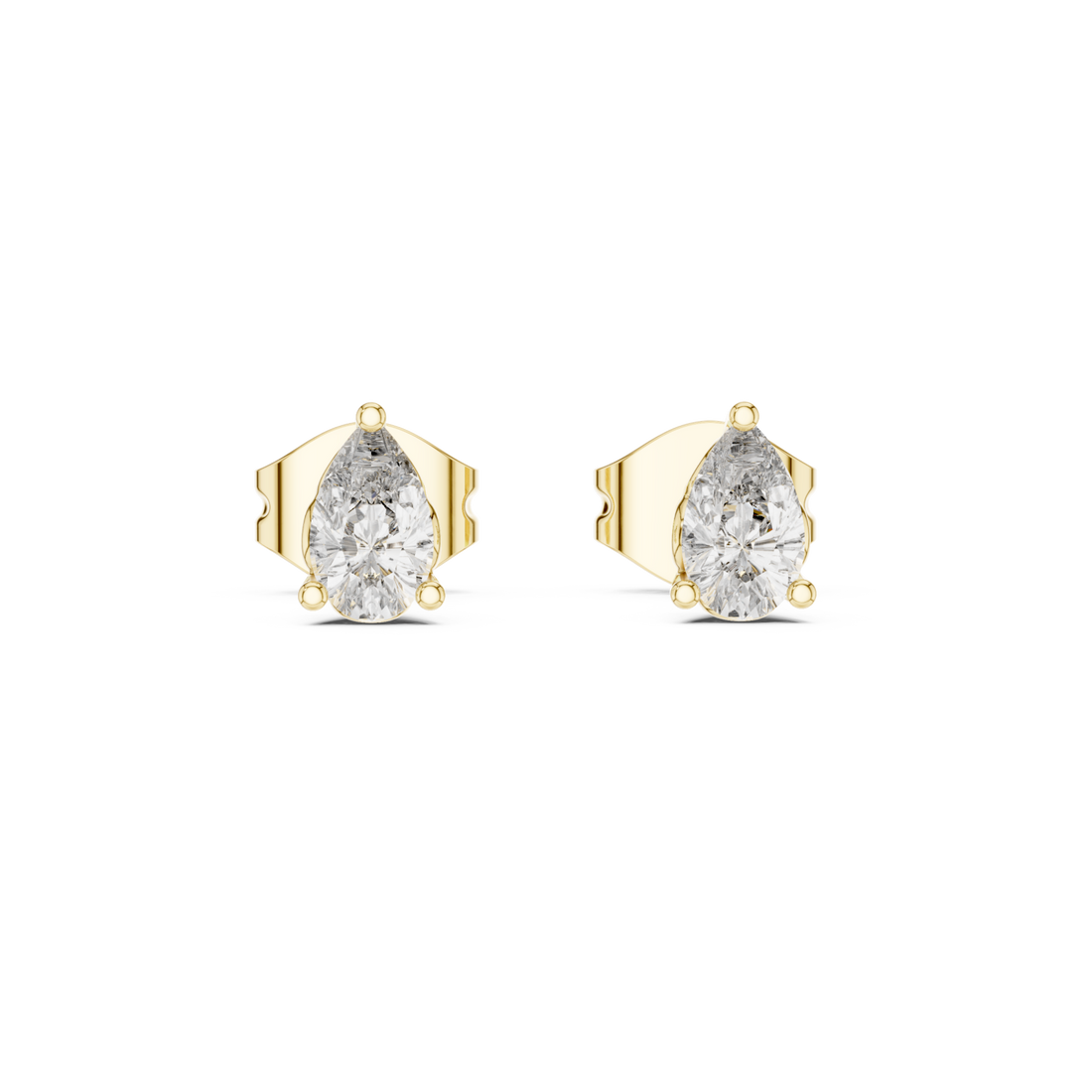 Gold Pure Reflection Studs Right View