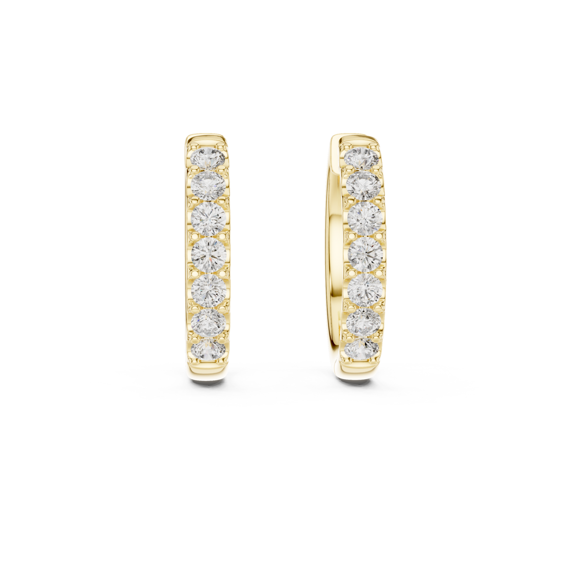 Gold Aurora Whisper Signature Everyday Hoops Right View