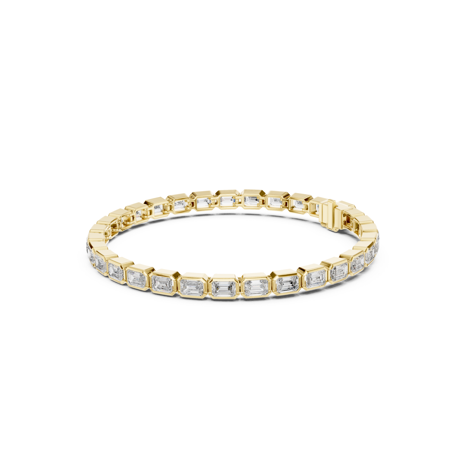  Gold Cascade Radiance Circle Bracelet Left View