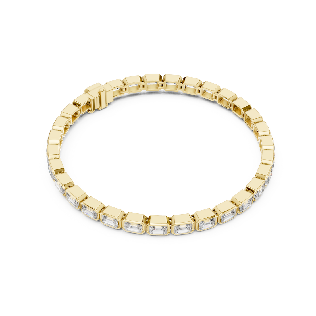 Gold Cascade Radiance Circle Bracelet Right View