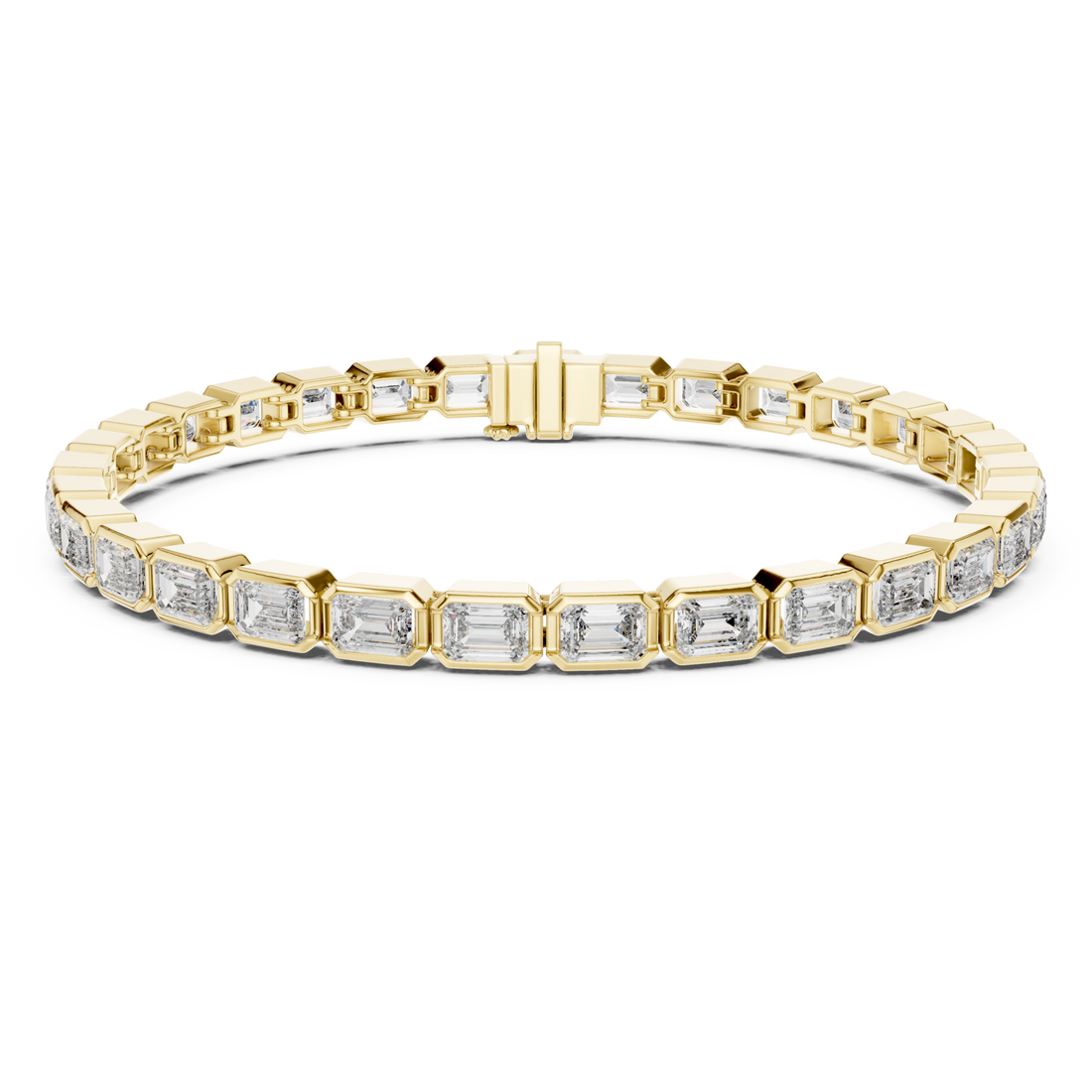 Gold Cascade Radiance Circle Bracelet Right View
